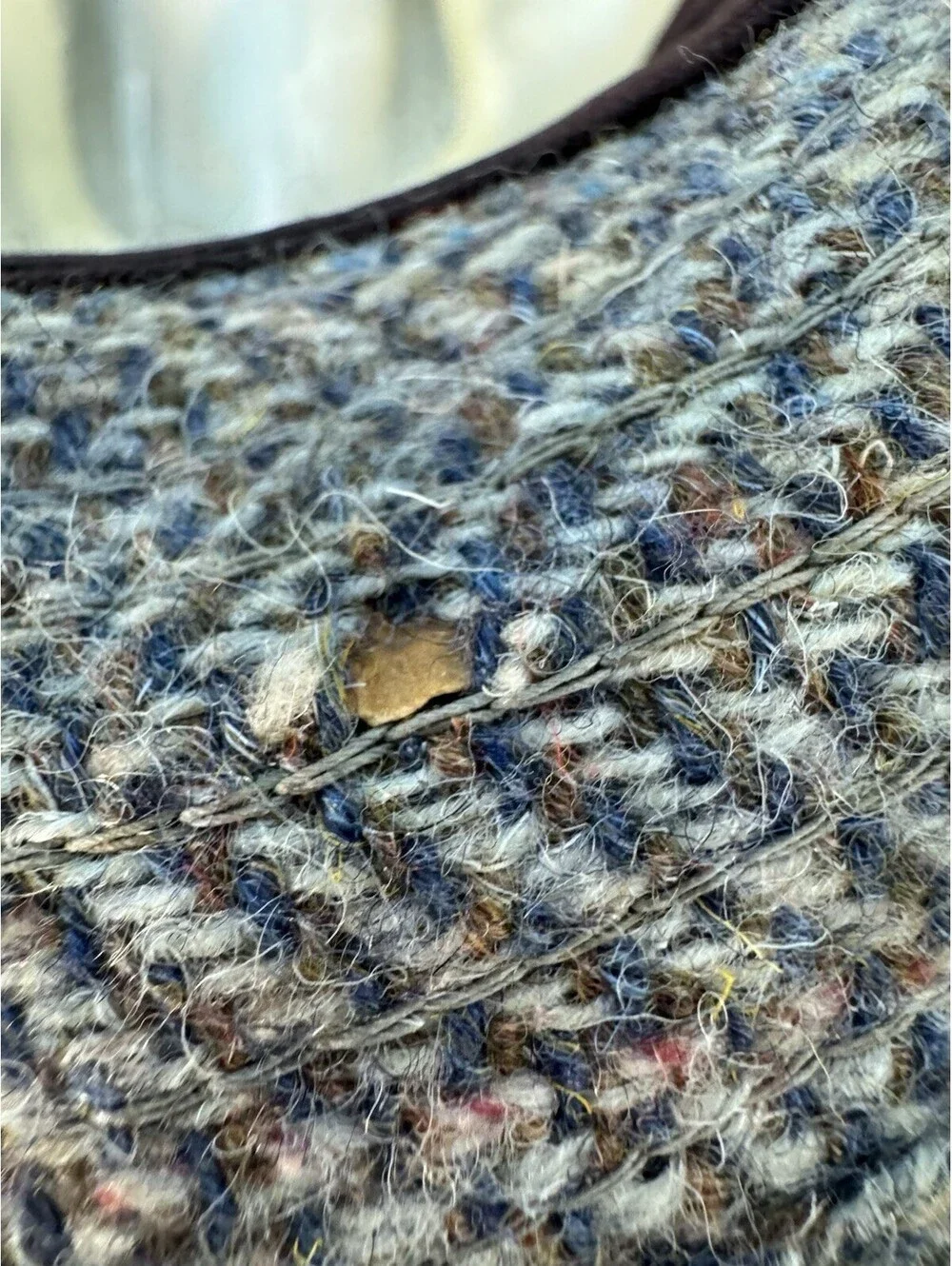 Vintage Pendleton Fedora Hat 7 1/8 Pure Virgin Wool Gray Tweed USA Made